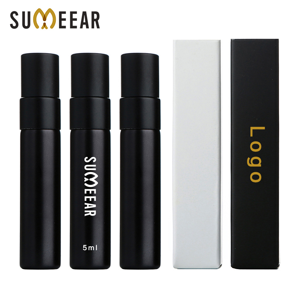 Perfume Decant Sample - 50/100pcs Frasco de Perfume Preto Fosco