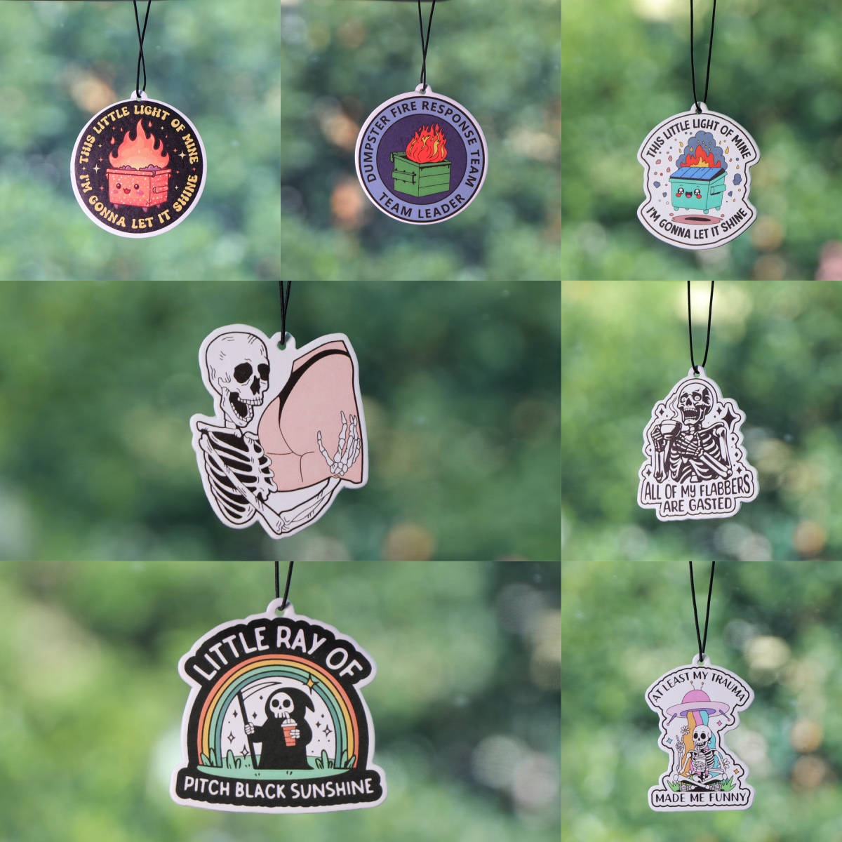 Fragrance Quotes - Lixeira dos desenhos animados citações carro