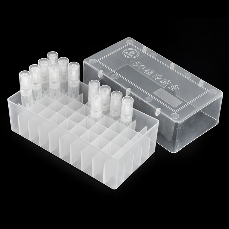 Perfume Decant Sample - Caixa de armazenamento plástica para o