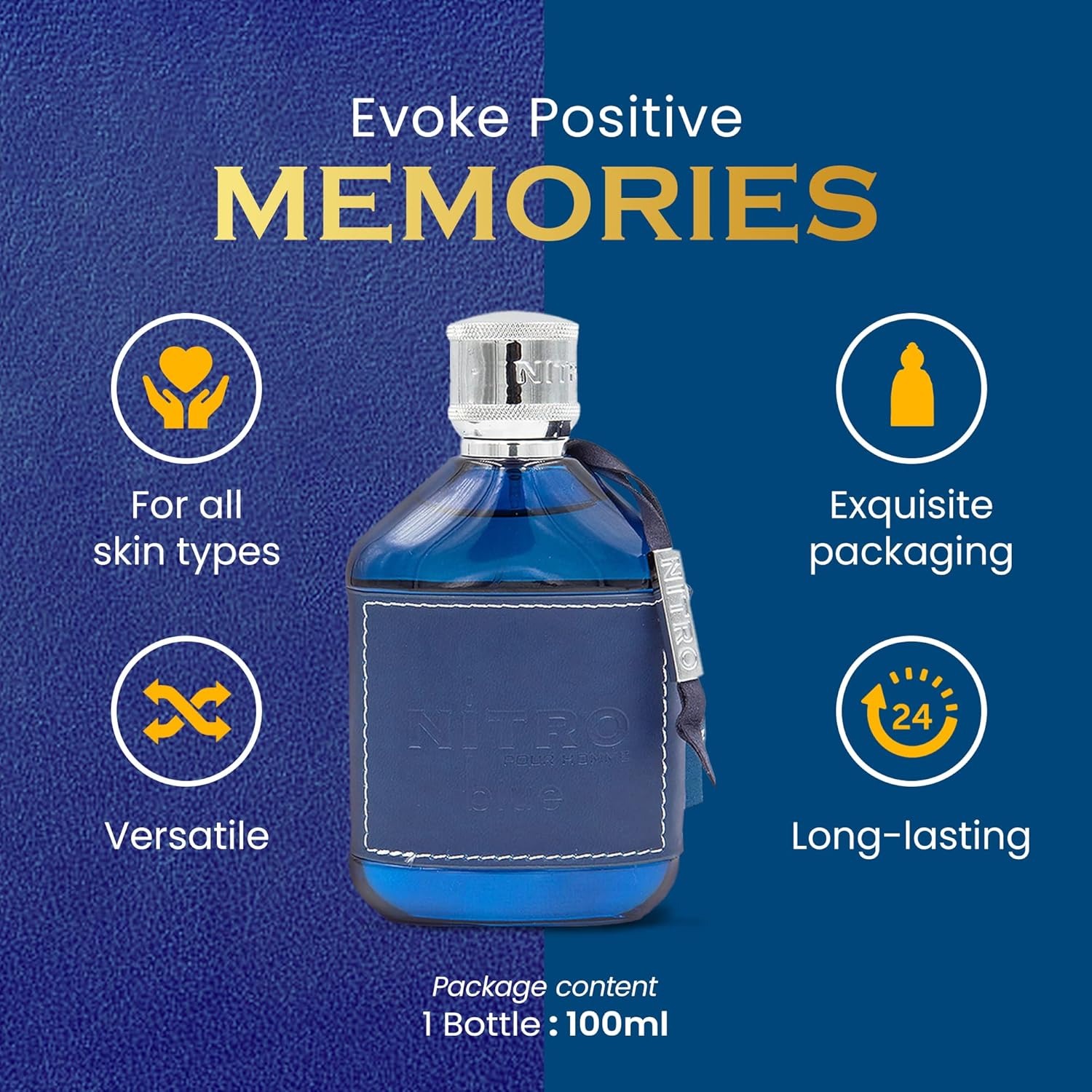 Dumont Nitro Blue 3.4 Oz Eau D - Perfume Fragrance Man avaliação e preço
